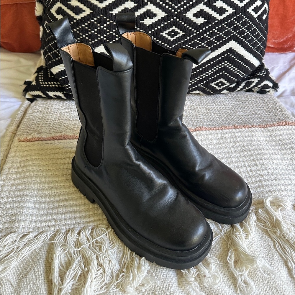 Black Tall Chelsea Boots